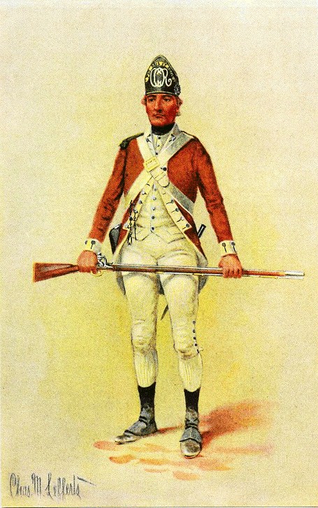 2nd Canadian Regiment uniform, watercolor by Charles M. Lefferts 