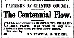 Ad from the Plattsburgh Republican, November 4, 1876